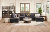 Made in Canada Morgan 3-Piece Left-Facing Chenille Fabric Wrap Sectional with Accent Pillows - Grey | Sofa sectionnel en U de gauche Morgan 3 pièces fabriqué au Canada en tissu de chenille avec coussins décoratifs - gris