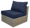 Naples Patio Armless Chair - Blue | Fauteuil sans accoudoirs Naples pour la terrasse - bleu