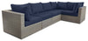 Naples Patio Armless Chair - Blue | Fauteuil sans accoudoirs Naples pour la terrasse - bleu