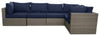 Naples Patio Armless Chair - Blue | Fauteuil sans accoudoirs Naples pour la terrasse - bleu