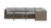 Naples 5-Piece Patio Set - Grey | Ensemble Naples 5 pièces pour la terrasse - gris
