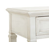 Newman  50" Traditional Sofa Table with Storage and Shelf - Alabaster White Pine|Table de salon traditionnelle Newman de 50 po avec rangement et tablette - pin blanc albâtre