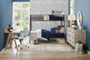 Noah Bunk Bed with Ladder & Guard Rail for Kids, Metal, Dark Bronze - Twin/Full | Lits superposés Noah en métal pour enfants avec échelle et garde-corps, bronze foncé - simple et double