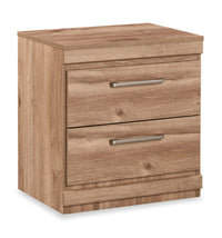 Oakley Bedside 2-Drawer Nightstand, 21