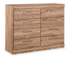 Oakley Bedroom 8-Drawer Dresser, 49"W x 37"H, Made in Canada - Natural | Commode de chambre à coucher Oakley de 49 po (L) x 37 po (H) à 8 tiroirs, fabriquée au Canada - naturelle