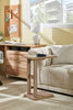 Orrie 11.75" C-Shaped Chairside Table - Taupe|Table de fauteuil Orrie de 11,75 po en forme de C - taupe
