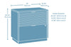 Palo Alto 30.95" Commercial Grade 2-Drawer Lateral Filing Cabinet - Mahogany|Classeur latéral Palo Alto de 30,95 po de qualité commerciale à 2 tiroirs - acajou