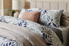 Paseo Upholstered Platform Bed in Taupe Fabric - Queen Size | Lit plateforme rembourré Paseo en tissu taupe - format grand lit