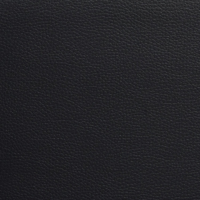 Paseo Platform Bed in Black Vegan-Leather Fabric - Queen Size