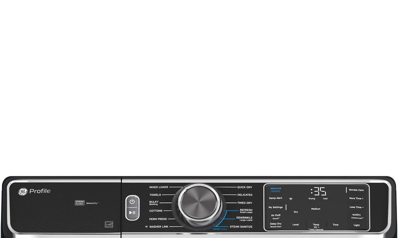 Profile 6.1 Cu. Ft. Front-Load Washer and 7.8 Cu. Ft. Electric Dryer with Steam and Built-In Wi-Fi