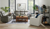 Scott Living Prescott 42.5" Genuine Leather Power Reclining Chair with Power Headrest - Grey | Fauteuil à inclinaison électrique Prescott de Scott Living de 42,5 po en cuir véritable avec appuie-tête électrique - gris