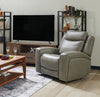 Scott Living Prescott 42.5" Genuine Leather Power Reclining Chair with Power Headrest - Grey | Fauteuil à inclinaison électrique Prescott de Scott Living de 42,5 po en cuir véritable avec appuie-tête électrique - gris