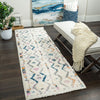 Lola Chevron Shag Area Rug - 2'7" x 8'|Carpette à poil long Lola à motif de chevron - 2 pi 7 po x 8 pi
