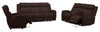 Reign 78" Top-Grain Genuine Leather Power Reclining Loveseat with Console - Silverado Chocolate Brown | Causeuse à inclinaison électrique Reign de 78 po en cuir véritable de qualité supérieure avec console - brun chocolat Silverado