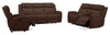 Reign 87" Top-Grain Genuine Leather Power Reclining Sofa with USB Ports - Silverado Chocolate Brown | Sofa à inclinaison électrique Reign de 87 po en cuir véritable de qualité supérieure avec ports USB - brun chocolat Silverado