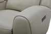 Reign 78" Top-Grain Genuine Leather Power Reclining Loveseat with Console - Deltona Moonshine Taupe | Causeuse à inclinaison électrique Reign de 78 po en cuir véritable de qualité supérieure avec console - taupe clair de lune Deltona