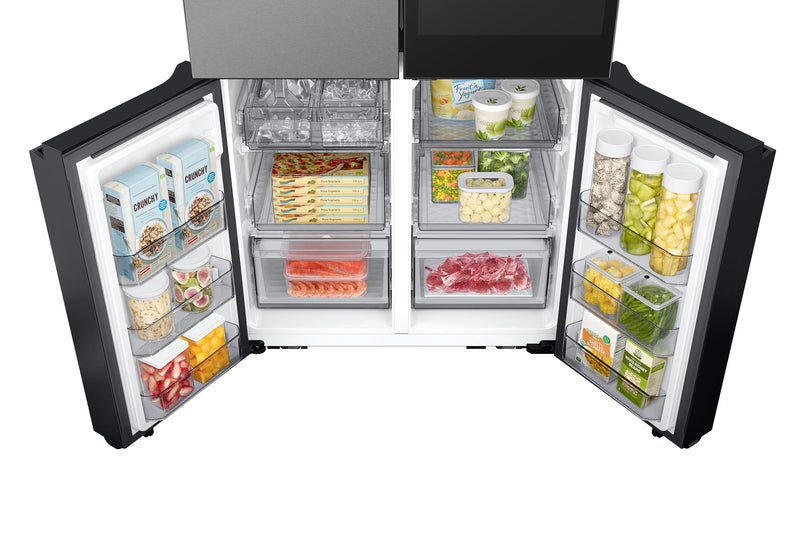 Samsung 36\" 22.5 Cu. Ft. Bespoke Counter-Depth 4-Door Flex™ with AI Family Hub+™ Refrigerator - Stainless Steel - RF23DB9900QDAC