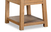 Rhett 22" Modern End Table with Storage and Shelf - Light Brown Oak|Table de bout moderne Rhett de 22 po avec rangement et tablette - chêne brun clair