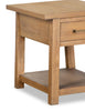 Rhett 22" Modern End Table with Storage and Shelf - Light Brown Oak|Table de bout moderne Rhett de 22 po avec rangement et tablette - chêne brun clair