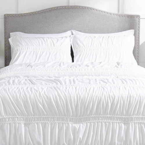 Rhodes 3-Piece Full/Queen Comforter Set - White 