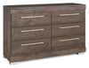 Riley Bedroom 6-Drawer Dresser, 49"W x 31"H, Made in Canada - Grey | Commode de chambre à coucher Riley de 49 po (L) x 31 po (H) à 6 tiroirs, fabriquée au Canada - grise