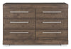 Riley Bedroom 6-Drawer Dresser, 49"W x 31"H, Made in Canada - Grey | Commode de chambre à coucher Riley de 49 po (L) x 31 po (H) à 6 tiroirs, fabriquée au Canada - grise