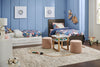 Riley Panel Bed with Headboard & Frame for Kids, Made in Canada, Grey - Twin Size | Lit à panneaux Riley avec tête de lit et cadre de lit pour enfants, fabriqué au Canada, gris - format lit simple