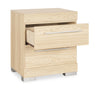 Riley Bedside 2-Drawer Nightstand, 21"W x 24"H, Made in Canada - Natural | Table de nuit Riley de 21 po (L) x 24 po (H) à 2 tiroirs, fabriquée au Canada - naturelle
