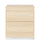 Riley Bedside 2-Drawer Nightstand, 21"W x 24"H, Made in Canada - Natural