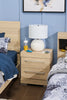 Riley Bedside 2-Drawer Nightstand, 21"W x 24"H, Made in Canada - Natural | Table de nuit Riley de 21 po (L) x 24 po (H) à 2 tiroirs, fabriquée au Canada - naturelle