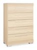 Riley Bedroom Chest of Drawers, 5-Drawer, 31"W x 46"H, Made in Canada - Natural | Commode verticale de chambre à coucher Riley de 31 po (L) x 46 po (H) à 5 tiroirs, fabriquée au Canada - naturelle
