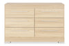 Riley Bedroom 6-Drawer Dresser, 49"W x 31"H, Made in Canada - Natural | Commode de chambre à coucher Riley de 49 po (L) x 31 po (H) à 6 tiroirs, fabriquée au Canada - naturelle