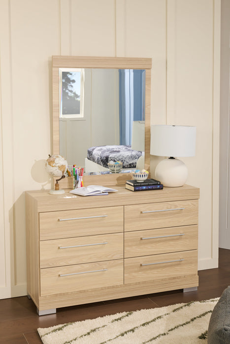 Riley Bedroom 6-Drawer Dresser, 49\"W x 31\"H, Made in Canada - Natural