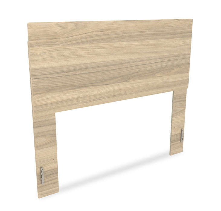 Riley Panel Bed with Headboard & Frame for Kids, Made in Canada, Natural - Full Size