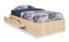 Riley Mates Bed with 3-Drawer Storage for Kids, Made in Canada, Natural - Twin Size | Lit matelot Riley avec 3 tiroirs de rangement pour enfants, fabriqué au Canada, naturel - format lit simple