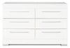 Riley Bedroom 6-Drawer Dresser, 49"W x 31"H, Made in Canada - White