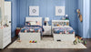 Riley Panel Bed with Headboard & Frame for Kids, Made in Canada, White - Twin Size | Lit à panneaux Riley avec tête de lit et cadre de lit pour enfants, fabriqué au Canada, blanc - format lit simple