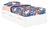 Riley Mates Bed with 3-Drawer Storage for Kids, Made in Canada, White - Twin Size | Lit matelot Riley avec 3 tiroirs de rangement pour enfants, fabriqué au Canada, blanc - format lit simple