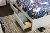 Riley Mates Bed with 3-Drawer Storage for Kids, Made in Canada, White - Twin Size | Lit matelot Riley avec 3 tiroirs de rangement pour enfants, fabriqué au Canada, blanc - format lit simple