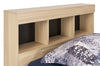 Riley Mates Bed with Bookcase Headboard Set for Kids, Made in Canada, Natural - Twin Size | Lit matelot Riley fabriqué au Canada avec ensemble de tête de lit bibliothèque pour enfants, naturel - format lit simple