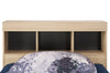 Riley Mates Bed with Bookcase Headboard Set for Kids, Made in Canada, Natural - Twin Size | Lit matelot Riley fabriqué au Canada avec ensemble de tête de lit bibliothèque pour enfants, naturel - format lit simple
