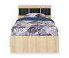 Riley Mates Bed with Bookcase Headboard Set for Kids, Made in Canada, Natural - Twin Size | Lit matelot Riley fabriqué au Canada avec ensemble de tête de lit bibliothèque pour enfants, naturel - format lit simple
