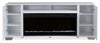 Robin 70" Modern Electric Fireplace TV Stand with Storage and Cable Management for TVs up to 80"- White|Meuble pour téléviseur moderne Robin de 70 po avec foyer électrique, rangement et système de gestion des câbles pour téléviseurs jusqu’à 80 po - blanc