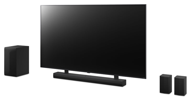 LG 5.1.1 CH Bluetooth Dolby Atmos DTS:X Soundbar with Rear Speakers and Wireless Subwoofer (S70TR.ACANLLK)