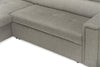 Savvy 2-Piece Linen-Look Fabric Left-Hand Sectional - Grey | Sofa sectionnel Savvy 2 pièces en tissu d'apparence lin - gris