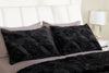 Serene 3-Piece Full/Queen Comforter Set - Black | Ensemble d’édredon Serene 3 pièces pour lit double ou grand lit - noir