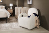 Shay 33" Chenille Fabric Swivel Glider Reclining Accent Chair - River Rock Beige | Fauteuil d’appoint coulissant, pivotant et inclinable Shay de 33 po en tissu de chenille - beige pierre de rivière