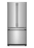 KitchenAid 20 Cu. Ft. 30" French Door Refrigerator - PrintShield® Stainless Steel - KRFF330SPS | Réfrigérateur KitchenAid de 20 pi³ et de 30 po à portes françaises - acier inoxydable avec fini PrintShieldMC - KRFF330SPS
