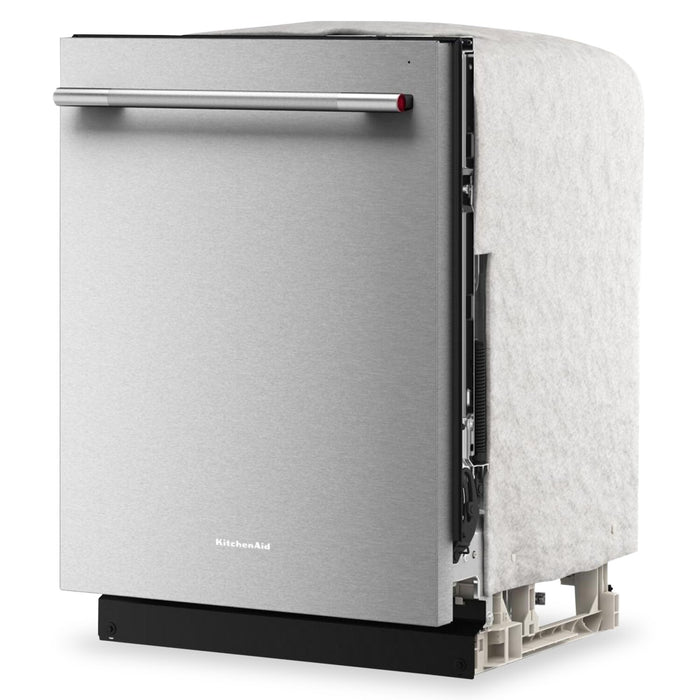 KitchenAid 24” 47 dBA Built-In Top Control Dishwasher - PrintShield™ Stainless Steel - KDTS224SPS