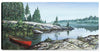 Red Boat Canvas Artwork – 24" x 48" | Œuvre d’art « Red Boat » sur toile - 24 po x 48 po